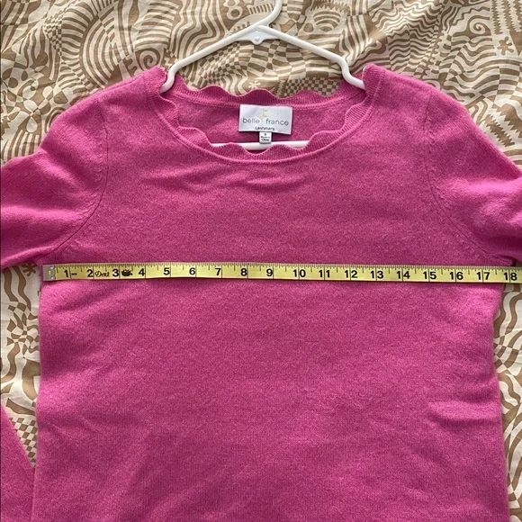 belle france 2 ply cashmere sweater - Picture 7 of 8